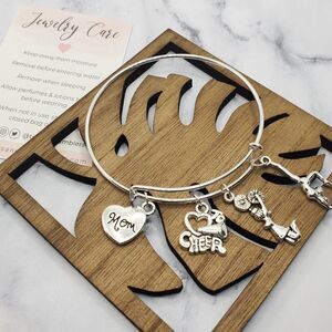 Cheer Mom Expandable Charm Bracelet